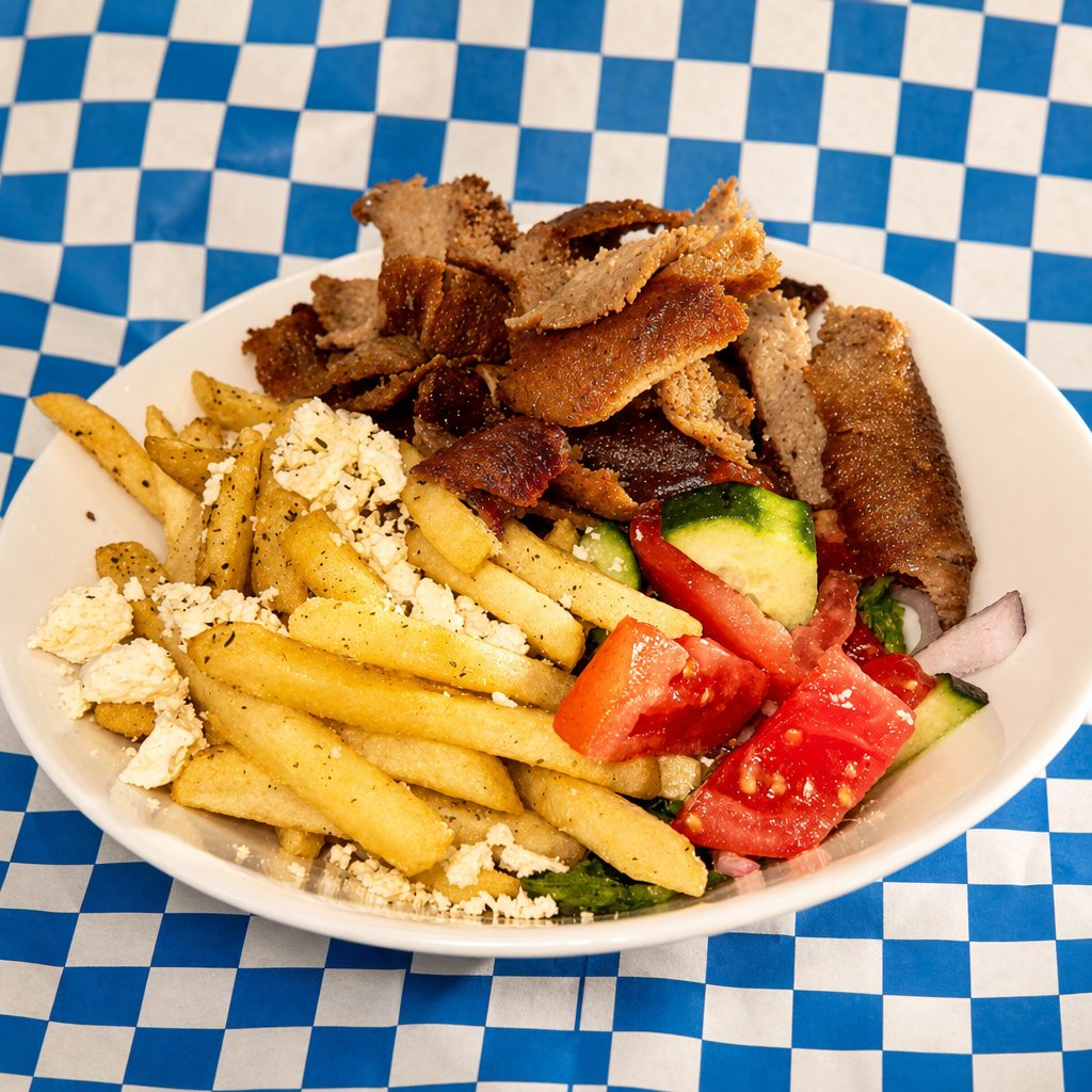 Lamb/Beef Gyro Platter.