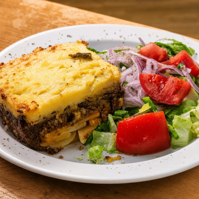 Moussaka Platter.