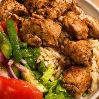 Chicken Souvlaki Platter