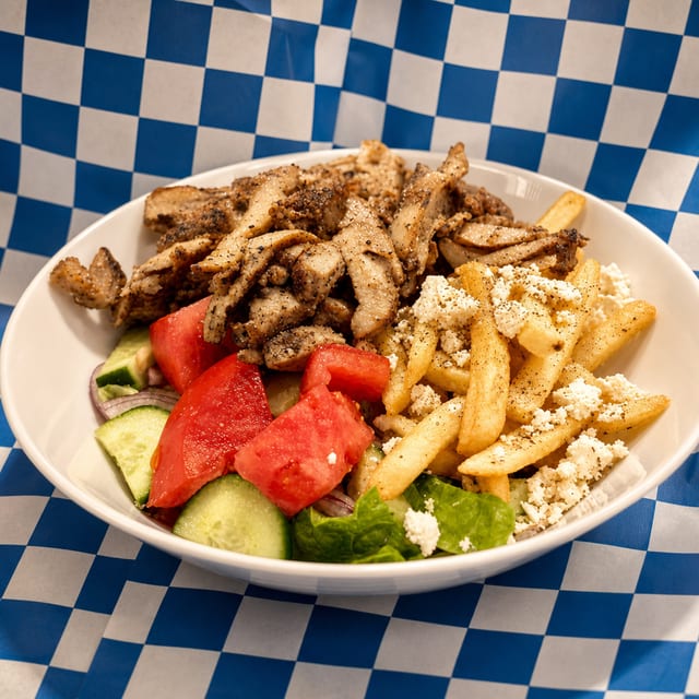 Chicken Gyro Platter.
