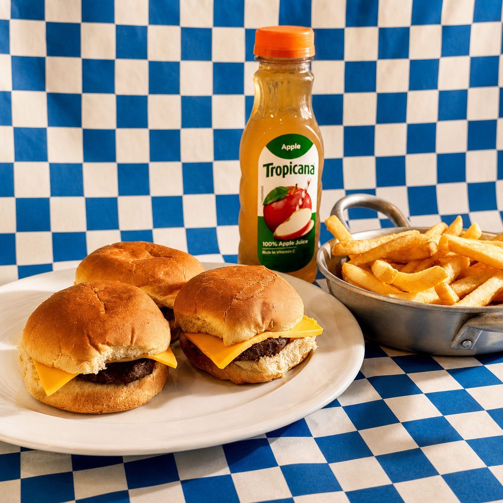 Mini Cheeseburger Slider.